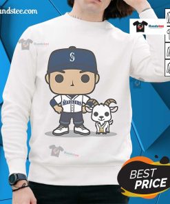Official Seattle Mariners Goat Night 2025 sweatshirt featuring team logo and vibrant colors, perfect for fans.