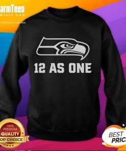 Official Seattle Seahawks 12 As One Sweatshirt featuring team colors and logo, perfect for fans on game day.