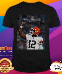 Official Shedeur Sanders 'Only A Matter Of Time' T-Shirt featuring bold graphics and vibrant colors, perfect for fans.