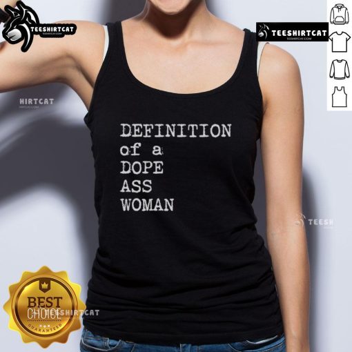 Official Sheryl Swoopes 'Definition of a Dope Ass Woman' tank top showcasing empowering design and athletic style.