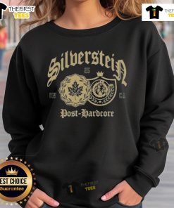 Official Silverstein post-hardcore sweatshirt featuring band logo and graphic design, perfect for fans and casual wear.
