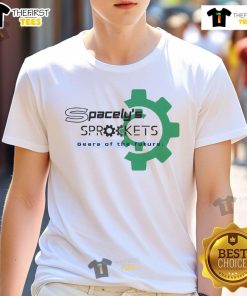 Official Spacely's Sprockets Futuristic-Retro T-Shirt featuring vibrant graphics and a stylish design for retro fans.