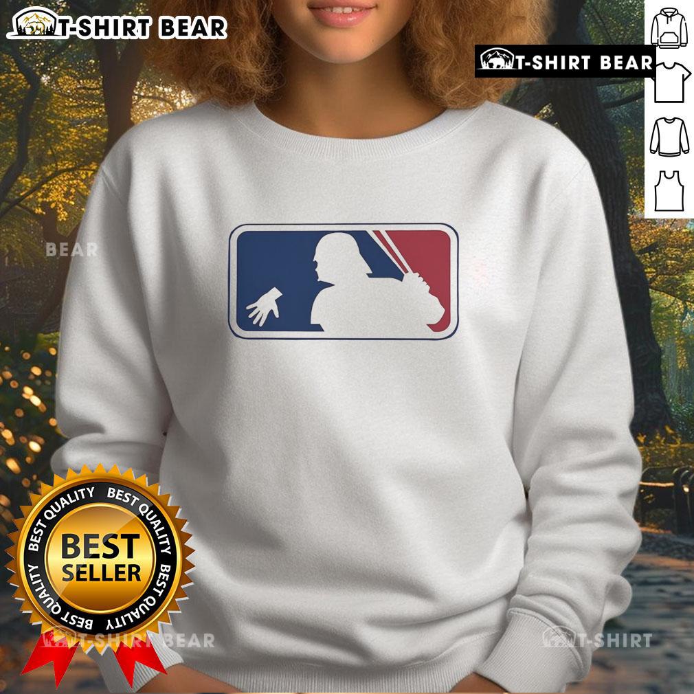 Official Star Wars X Mlb Logo Sweatshirt Official Star Wars x MLB logo sweatshirt featuring a unique design blending iconic elements from both franchises.