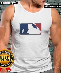 Alt Text: Official Star Wars X MLB logo tank top featuring iconic designs for fans of both franchises.
