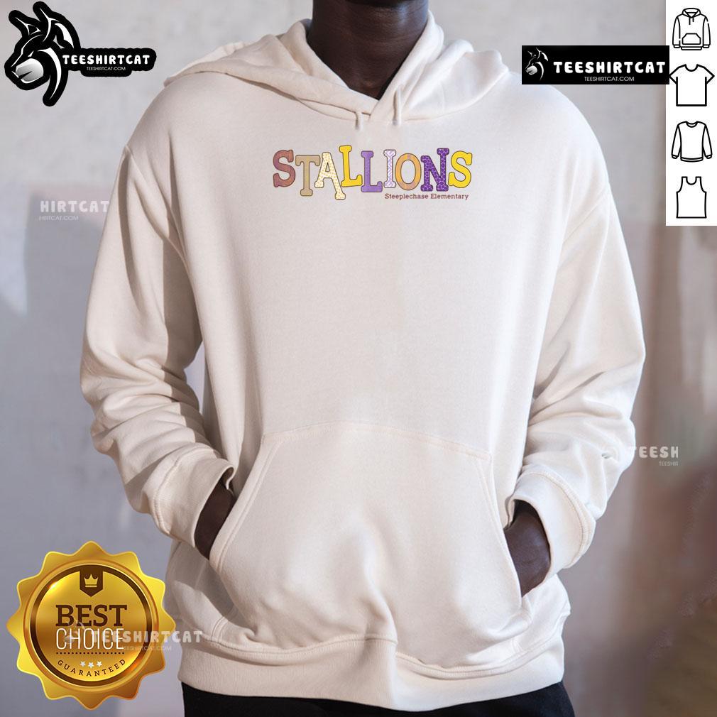 Official Steeplechase Stallions Elementary Pattern Hoodie Official Steeplechase Stallions Elementary Pattern Hoodie showcasing vibrant design and comfortable fit for fans.