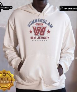 Official SummerSlam 2025 New Jersey hoodie featuring vibrant graphics, perfect for WWE fans and collectors.