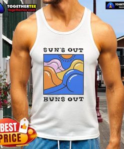 Official Suns Out Buns Out Tank Top in vibrant colors, perfect for summer outings and beachwear.