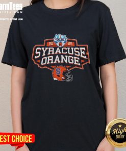 Alt Text: Official Syracuse Orange 2025 Aflac Kickoff Game 1 ladies tee featuring vibrant team colors and logo.