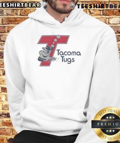 Official Tacoma Tugs baseball logo hoodie featuring vibrant colors and stylish design for fans and players alike.