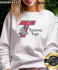 Alt Text: Official Tacoma Tugs Baseball Logo Sweatshirt featuring a vibrant logo on a comfortable, stylish design.