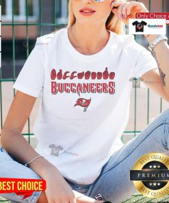 Official Tampa Bay Buccaneers Football youth tee featuring love sign hand signals, perfect for young fans.