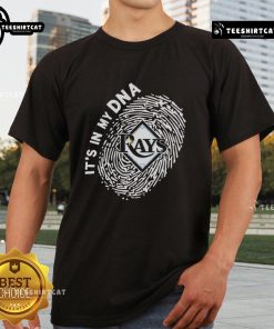 Official Tampa Bay Rays In My DNA T-Shirt featuring team colors and logo, perfect for passionate fans and sportswear.