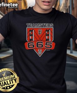 Official Teamsters 665 San Francisco Bridge T-Shirt featuring a bold graphic of the iconic San Francisco skyline.