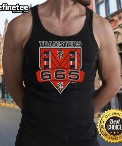 Official Teamsters 665 San Francisco Bridge tank top featuring a stylish design perfect for union supporters and casual wear.