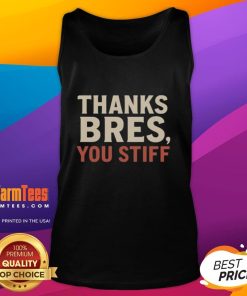 Official Thanks Bres You Stiff Tank Top in black, featuring a stylish design perfect for casual summer wear.
