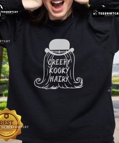 Official The Addams Family Cousin It sweatshirt featuring a creepy, kooky design with hairy details, perfect for fans.