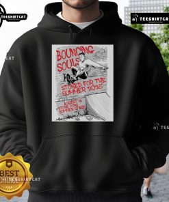 Official Bouncing Souls August 16 2025 Stone Pony Summer Stage poster hoodie featuring vibrant concert artwork.