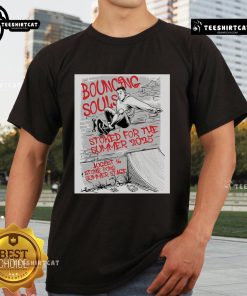 Official The Bouncing Souls August 16 2025 poster t-shirt featuring vibrant design for Stone Pony Summer Stage event.