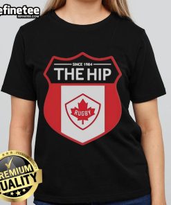 Official The Hip Since 1984 Rugby Ladies Tee in stylish design, perfect for casual wear and rugby enthusiasts.