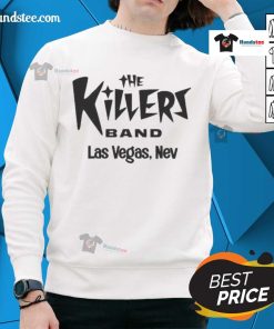 Official The Killers Summer in Vegas sweatshirt featuring a vibrant design and bold logo, perfect for fans of the band.