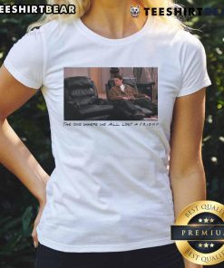 Chandler Bing Ladies Tee from 'The One Where We All Lost A Friend' featuring a stylish design for Friends fans.