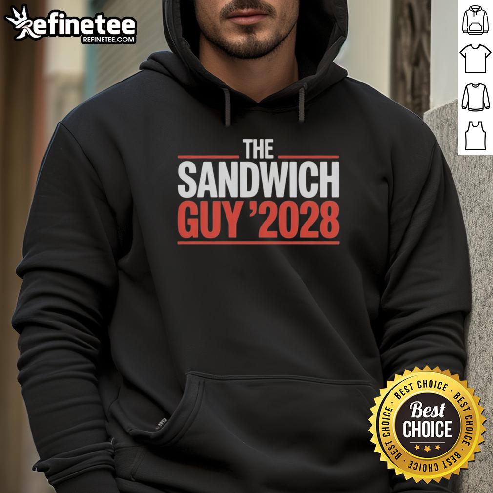 Official The Sandwich Guy 2028 Hoodie Official The Sandwich Guy 2028 Hoodie featuring a modern design, perfect for fans and stylish casual wear.