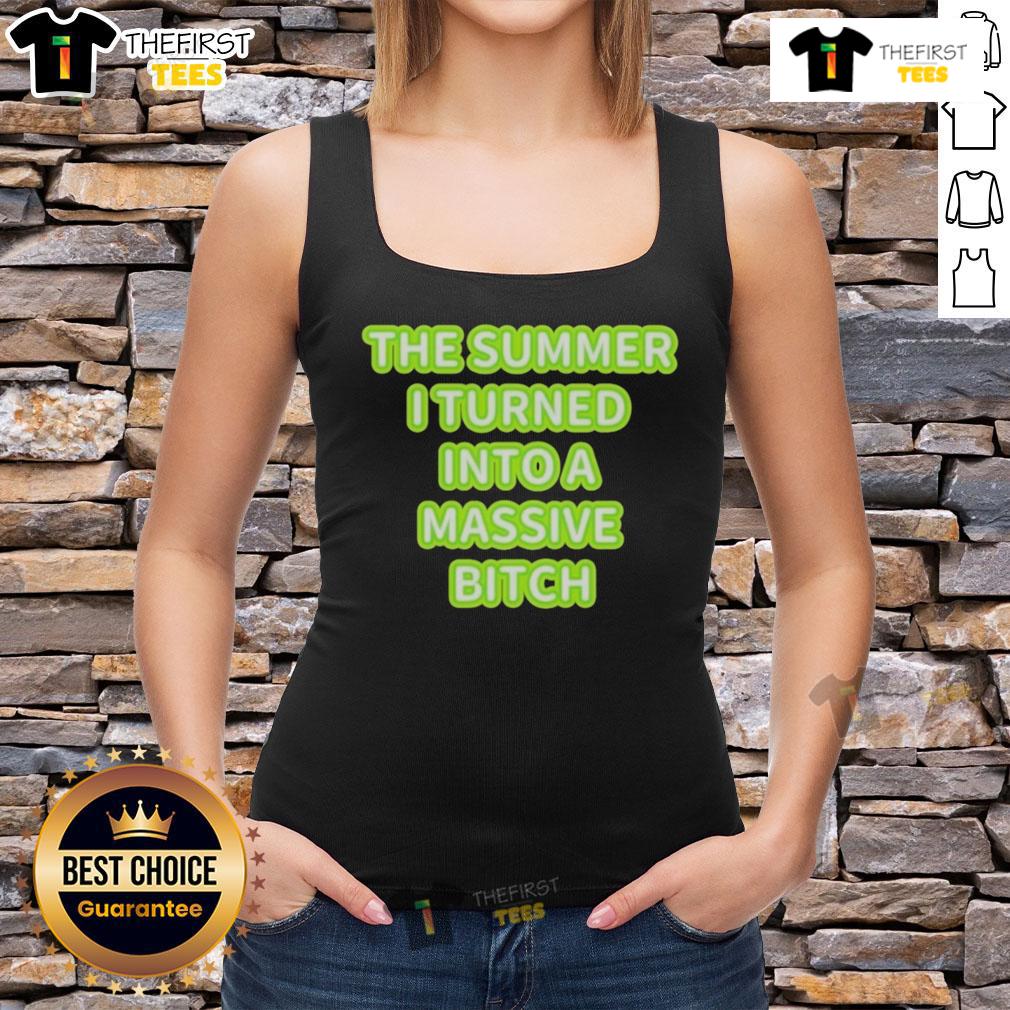 Official The Summer I Turned Into A Massive Bitch Tank Top Official The Summer I Turned Into A Massive Bitch tank top featuring bold graphic design and vibrant colors.
