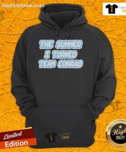 Official The Summer I Turned Team Conrad SS3 Hoodie in vibrant colors, perfect for fans of the series.