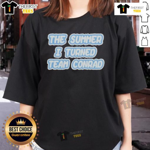 Alt Text: Official The Summer I Turned Team Conrad SS3 Ladies Tee featuring stylish design for fans of the series.