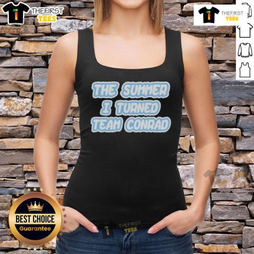 Official The Summer I Turned Team Conrad SS3 tank top in vibrant colors, perfect for summer casual wear.