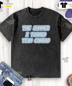 Official The Summer I Turned Team Conrad SS3 washed t-shirt featuring a stylish design, perfect for fans of the series.