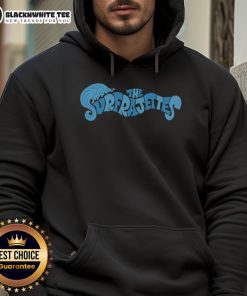 Official The Surfrajettes Wave Logo Hoodie featuring vibrant wave design and stylish lettering for surf culture fans.