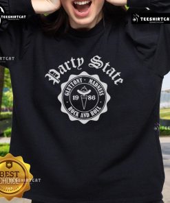 Official Together Dave Franco Party State 1986 Sweatshirt featuring vintage design and bold graphics for casual style.