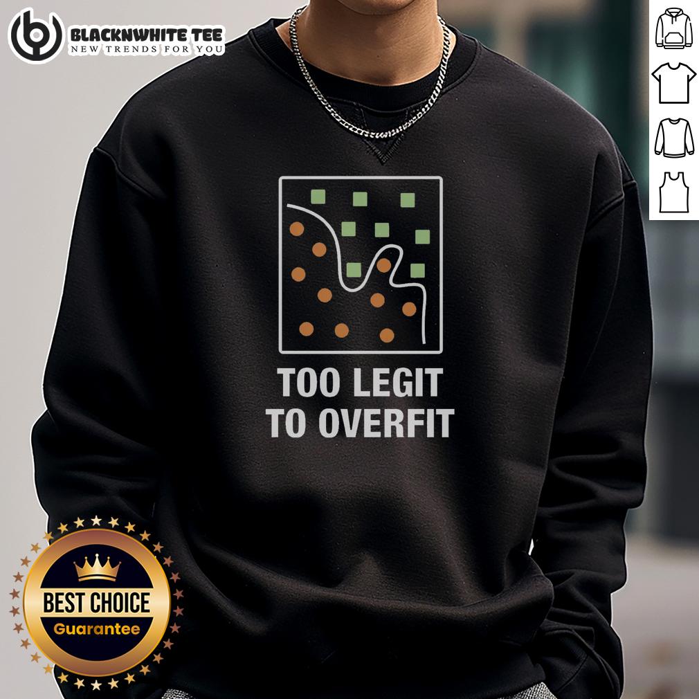 Official Too Legit To Overfit Sweatshirt Official Too Legit To Overfit Sweatshirt in stylish design, perfect for casual wear and trendy outfits.