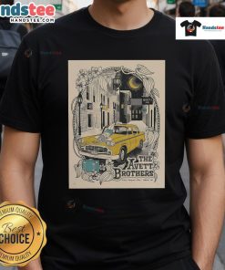 Alt Text: Official Tour 2025 The Avett Brothers Thompson's Point Portland poster design on a stylish T-shirt.