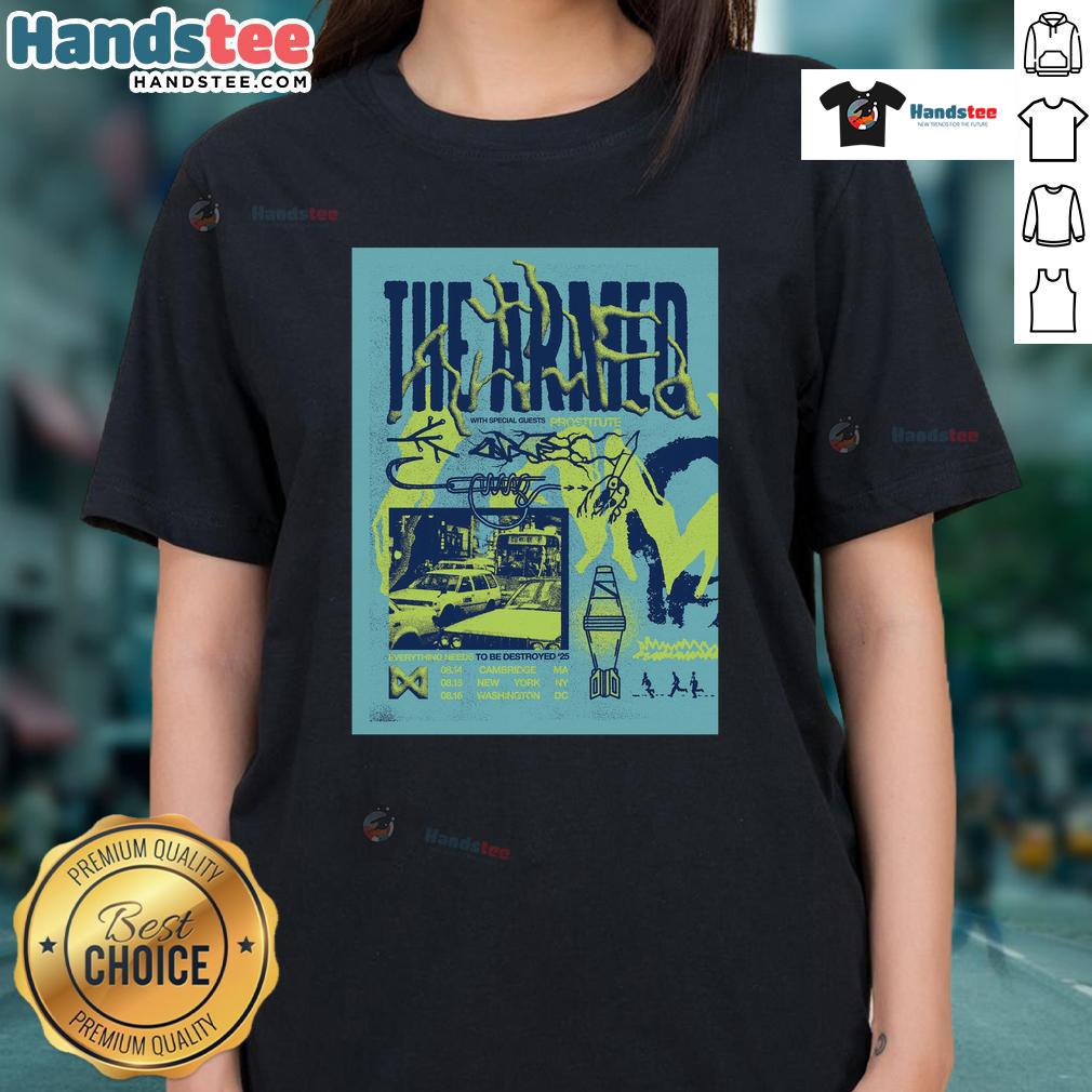 Official Tour August 2025 The Armed Poster Ladies Tee Official Tour August 2025 The Armed poster featuring a stylish ladies tee design for fans of the band.