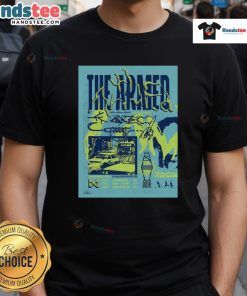 Official Tour August 2025 The Armed Poster T-Shirt featuring vibrant artwork and tour details for fans.
