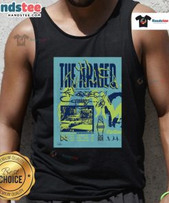 Official Tour August 2025 The Armed poster tank top featuring vibrant graphic design and tour details.