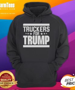 Official Truckers For Trump Hoodie featuring bold graphics and a patriotic design, perfect for trucker supporters.