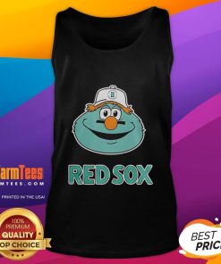 Official Turbulence Boston Red Sox mascot tank top featuring vibrant team colors and logo, perfect for fans.