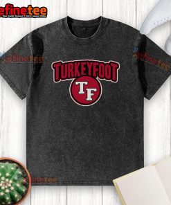 Official Turkey Foot Open Face TF Washed T-Shirt featuring a unique design and comfortable fit for casual wear.