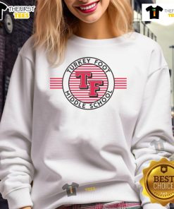 Official Turkey Foot TF Stripes Sweatshirt in stylish design, perfect for casual wear and fans of Turkey Foot apparel.