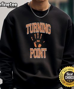 Official Turning Point Fingerprint Sweatshirt featuring a stylish design, perfect for casual wear and activism.