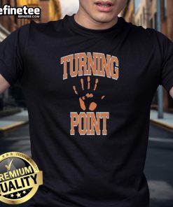 Alt Text: Official Turning Point Fingerprint T-Shirt featuring a unique fingerprint design in bold colors on a stylish fabric.