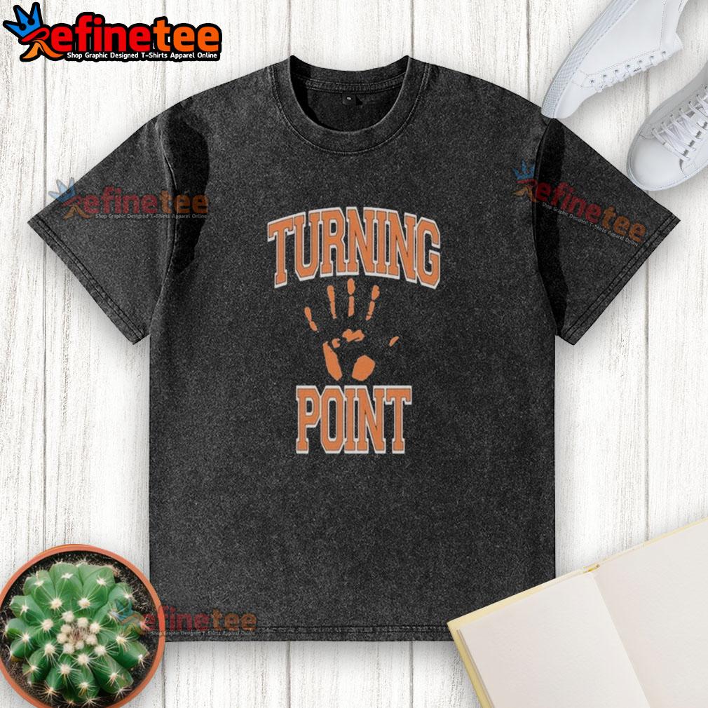 Official Turning Point Fingerprint Washed T Shirt Official Turning Point Fingerprint Washed T-Shirt in soft fabric, featuring a unique fingerprint design for a stylish look.