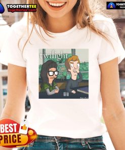 Official Twilight x Bob's Burgers Tweenlight movie ladies tee featuring unique graphics and stylish design for fans.