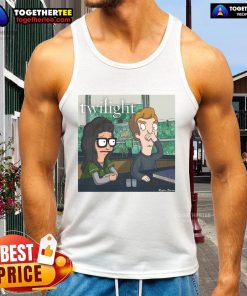 Official Twilight X Bob's Burgers Tweenlight movie tank top featuring creative graphic design and vibrant colors.