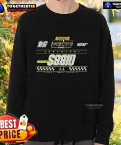 Alt Text: Official TY Gibbs Checkered 2025 NASCAR Cup Series In-Season Challenge Winner Sweatshirt in vibrant colors.
