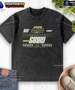 Alt Text: Official TY Gibbs Checkered 2025 NASCAR Cup Series In-Season Challenge Winner Washed T-Shirt on display.