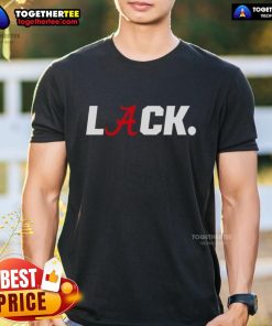 Official Ty Simpson in Alabama Lack Logo T-Shirt, showcasing team spirit and style at a football event.